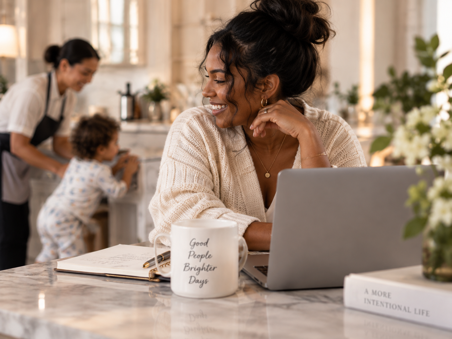 A household professional supporting a family at home